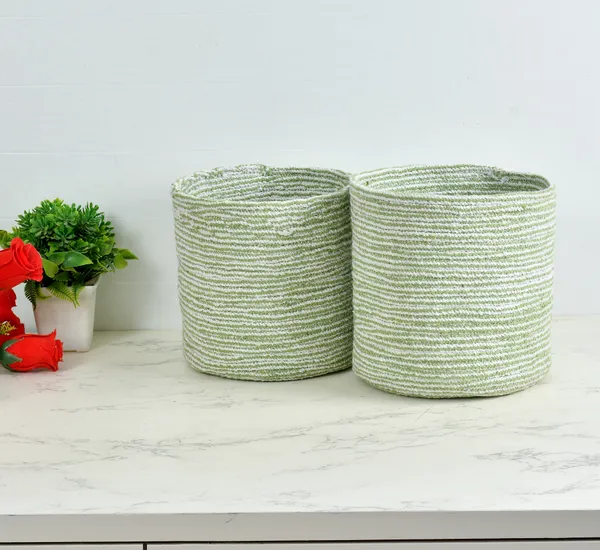 Green_Braided_Cotton_Baskets_|_Storage_Bins_Organizer_|_Laundry,_Toys_&_Planter_Basket-_Set_of_2_(8_Inch)_-_Green