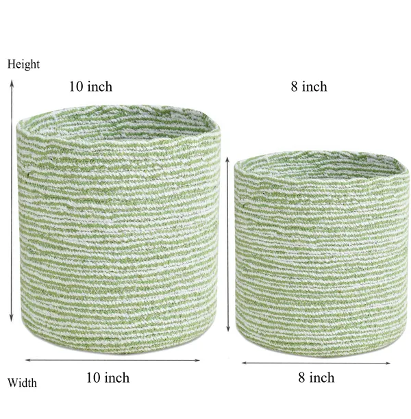 Green_Braided_Cotton_Baskets_|_Storage_Bins_Organizer_|_Laundry,_Toys_&_Planter_Basket-_Set_of_2_(10,_8_Inch)_-_Green