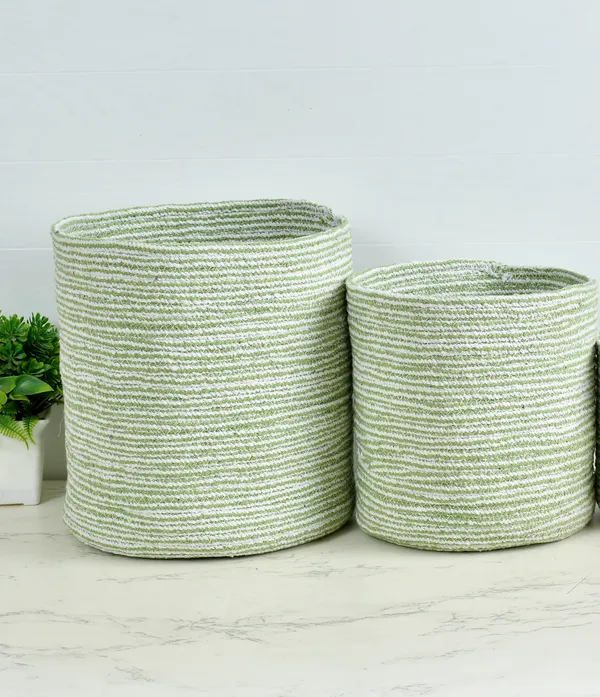 Green_Braided_Cotton_Baskets_|_Storage_Bins_Organizer_|_Laundry,_Toys_&_Planter_Basket-_Set_of_2_(10,_8_Inch)_-_Green