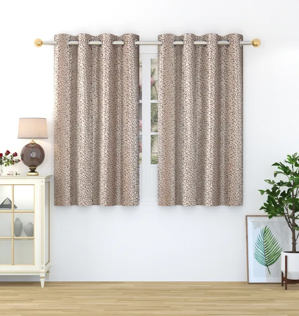 Pack_Of_2_Brown_Polyester_Curtains_For_Long_Door/Door/Window
