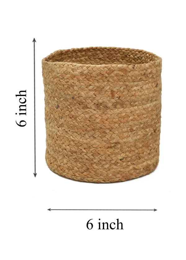 Beige_Braided_Jute_Baskets_|_Storage_Bins_Organizer_|_Laundry,_Toys_&_Planter_Basket-_Set_of_2_(6_Inch)