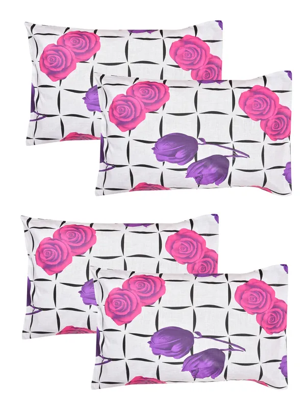Wine_Pack_fo_4_Floral_Pillow_Covers_(43_cm*67_cm)