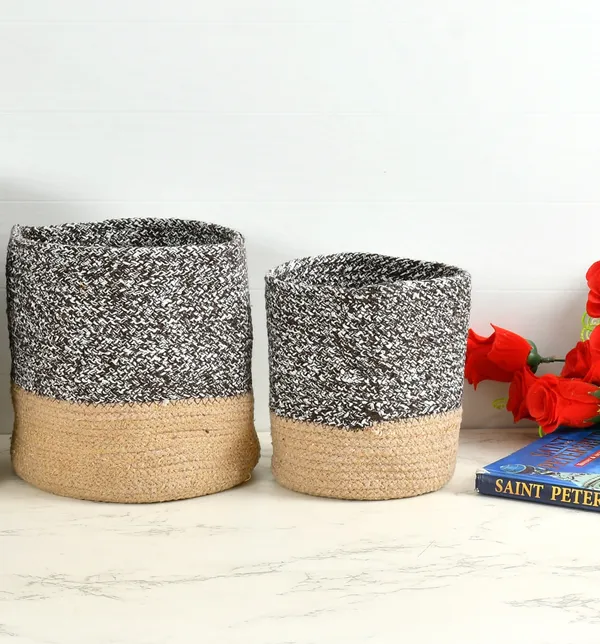 Brown_Braided_Cotton_Baskets_|_Storage_Bins_Organizer_|_Laundry,_Toys_&_Planter_Basket-_Set_of_2_(8,_6_Inch)_-_Coffee
