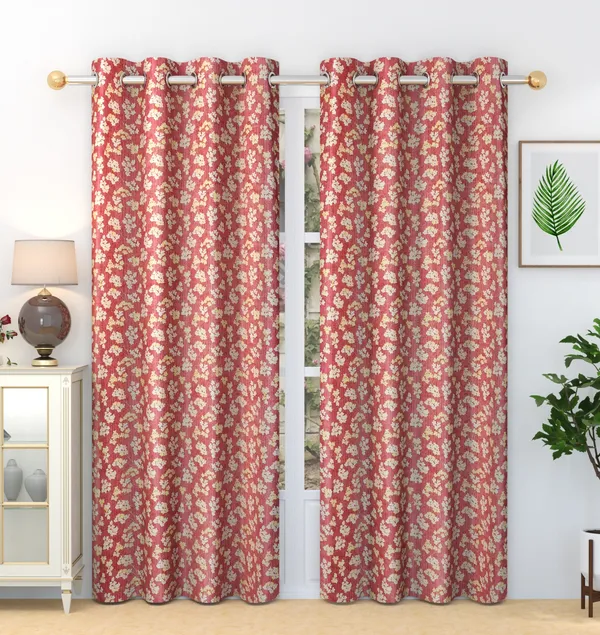 Pack_Of_2_Maroon_Polyester_Curtains_For_Long_Door/Door/Window