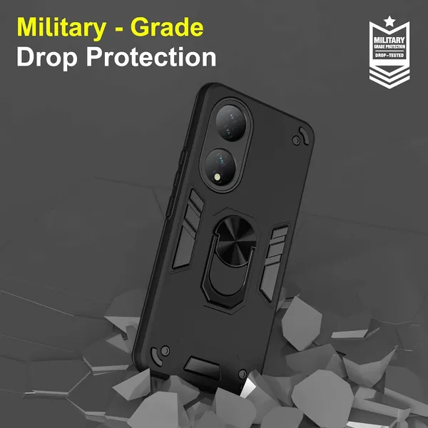 Vivo_Y100_5G|_PC+TPU_360_Protective_Design_|_Tough_Rugged__ShockProof_Kickstand_|_Black__Ringstand__Armor_Bumper_Back_Cover_Case