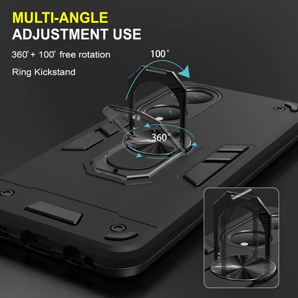 Vivo_Y100_5G|_PC+TPU_360_Protective_Design_|_Tough_Rugged__ShockProof_Kickstand_|_Black__Ringstand__Armor_Bumper_Back_Cover_Case