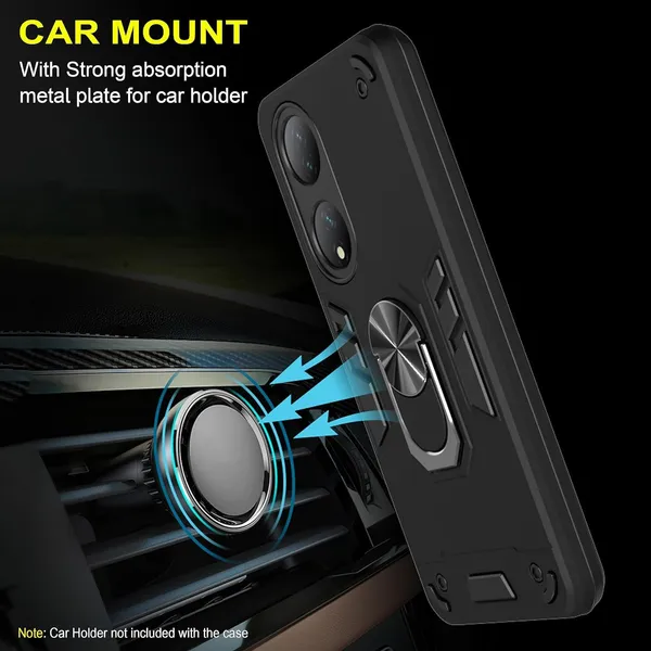 Vivo_Y100_5G|_PC+TPU_360_Protective_Design_|_Tough_Rugged__ShockProof_Kickstand_|_Black__Ringstand__Armor_Bumper_Back_Cover_Case