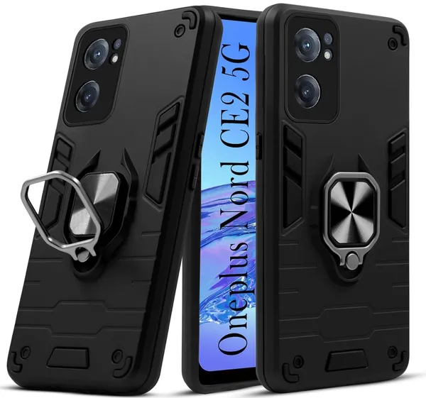 OnePlus_Nord_CE_2_5G_Armor_Bumper_Back_Cover_Case__Protective-Design-Black
