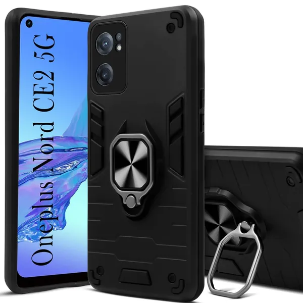 OnePlus_Nord_CE_2_5G_Armor_Bumper_Back_Cover_Case__Protective-Design-Black