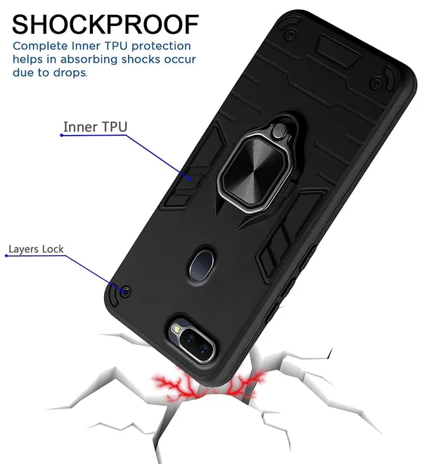 Oppo_F9_Pro|_PC+TPU_360_Protective_Design_|_Tough_Rugged__ShockProof_Kickstand_|_Navy_Blue__Ringstand__Armor_Bumper_Back_Cover_Case