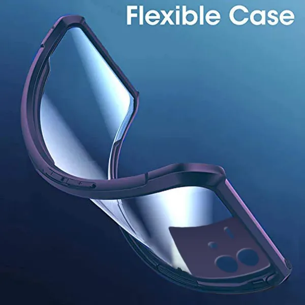 iQOO_Neo_6_5G_ShockProof_Bumper_Crystal_Clear_Transparent_Back_Cover_Case_for_iQOO_Neo_6_5G-PC+TPU_360_Protective_Design-Blue