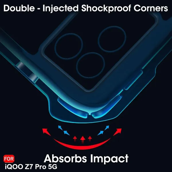 iQOO_Z7_Pro_5G,Vivo_T2_Pro_5G_ShockProof_Bumper_Crystal_Clear_Transparent_Back_Cover_Case__Protective-Design-Black