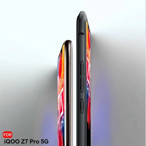 iQOO_Z7_Pro_5G,Vivo_T2_Pro_5G_ShockProof_Bumper_Crystal_Clear_Transparent_Back_Cover_Case__Protective-Design-Black