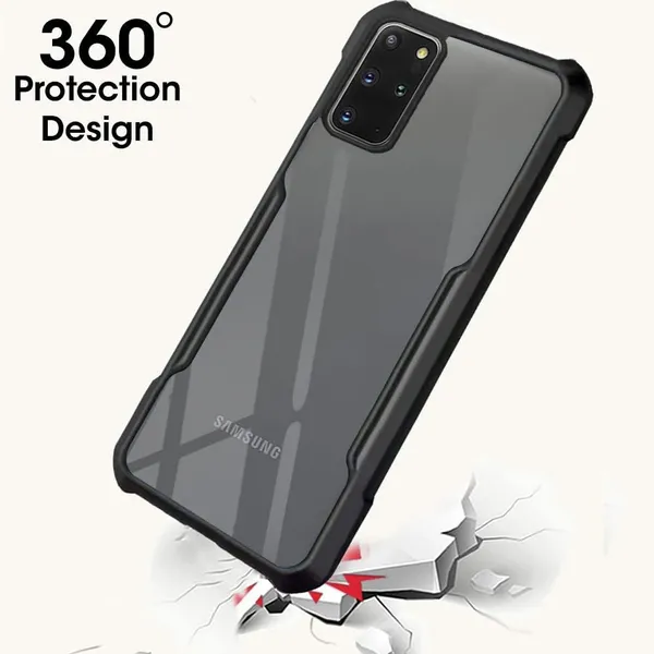 Samsung_Galaxy_S20_ShockProof_Bumper_Crystal_Clear_Transparent_Back_Cover_Case_for_Samsung_Galaxy_S20-PC+TPU_360_Protective_Design-Black