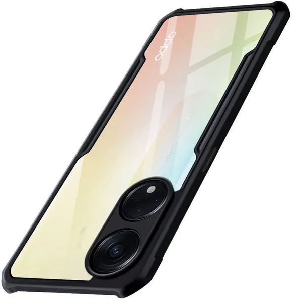 vivo_Z5x|_PC+TPU_360_Protective_Design_|_Black___ShockProof_Bumper_Crystal_Clear_Transparent_Back_Cover_Case