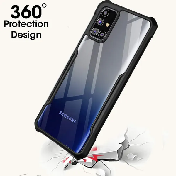 Samsung_Galaxy_M31s_ShockProof_Bumper_Crystal_Clear_Transparent_Back_Cover_Case_for_Samsung_Galaxy_M31s-PC+TPU_360_Protective_Design-Black
