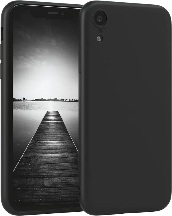 iPhone_XR|_PC+TPU_360_Protective_Design_|_Black__Silicone_Back_Cover_Case
