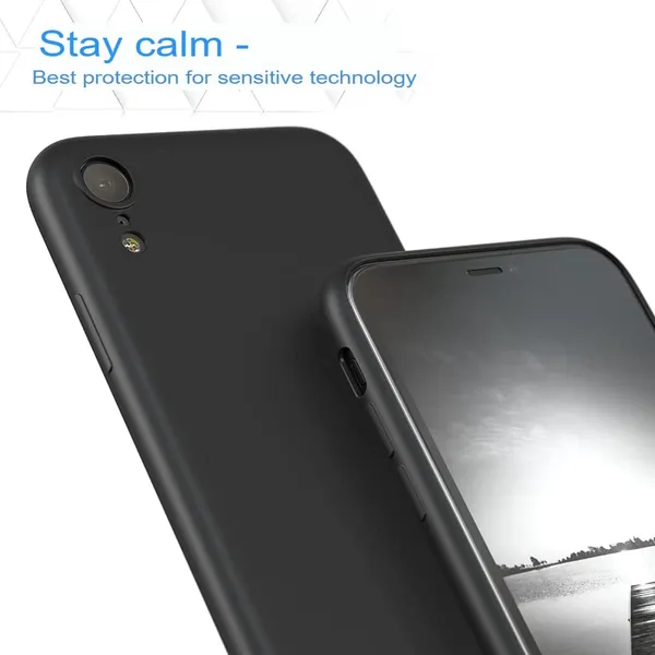 iPhone_XR|_PC+TPU_360_Protective_Design_|_Black__Silicone_Back_Cover_Case