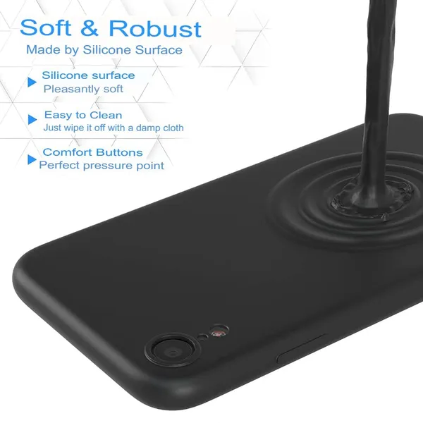 iPhone_XR|_PC+TPU_360_Protective_Design_|_Black__Silicone_Back_Cover_Case