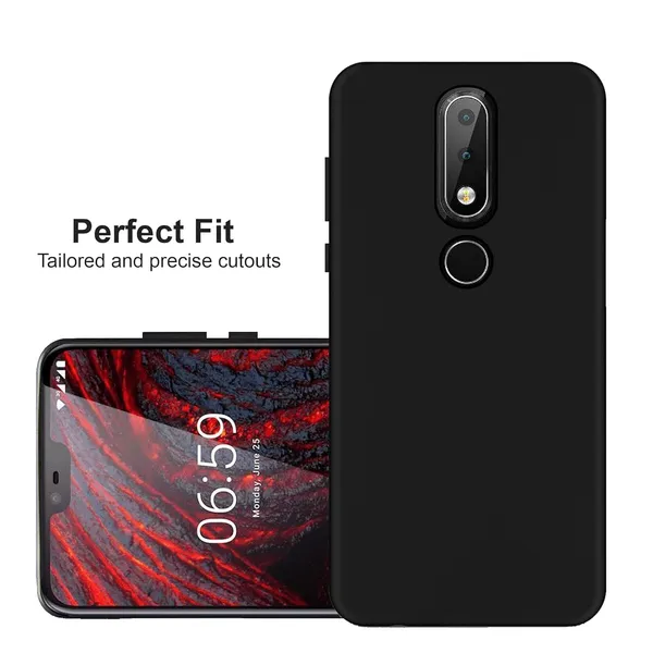 Nokia_6.1_Play|_PC+TPU_360_Protective_Design_|_Black__Silicone_Back_Cover_Case