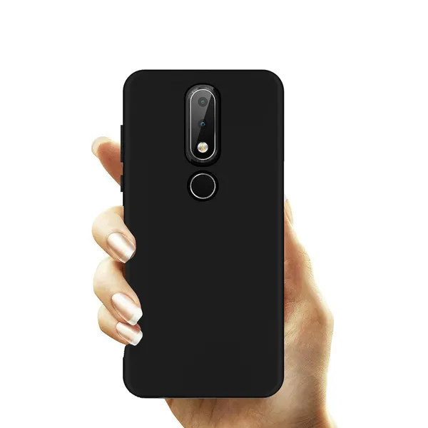 Nokia_6.1_Play|_PC+TPU_360_Protective_Design_|_Black__Silicone_Back_Cover_Case