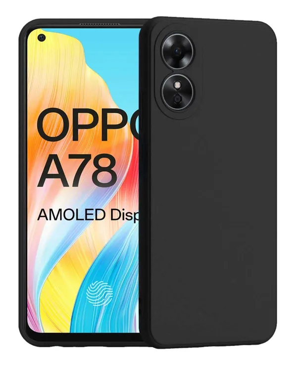 Oppo_A78_4G|_PC+TPU_360_Protective_Design_|_Black__Silicone_Back_Cover_Case