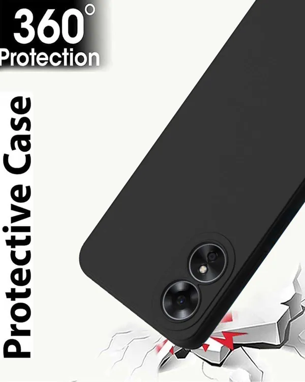 Oppo_A78_4G|_PC+TPU_360_Protective_Design_|_Black__Silicone_Back_Cover_Case