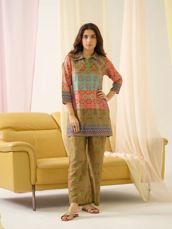 Multi_Shirt_Collar_Printed_Tunic_Palazzos