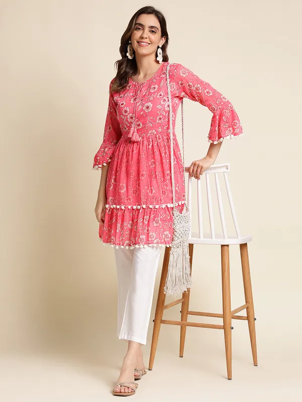 Pink_Flared_Printed_A-Line_Ethnic_Dresses