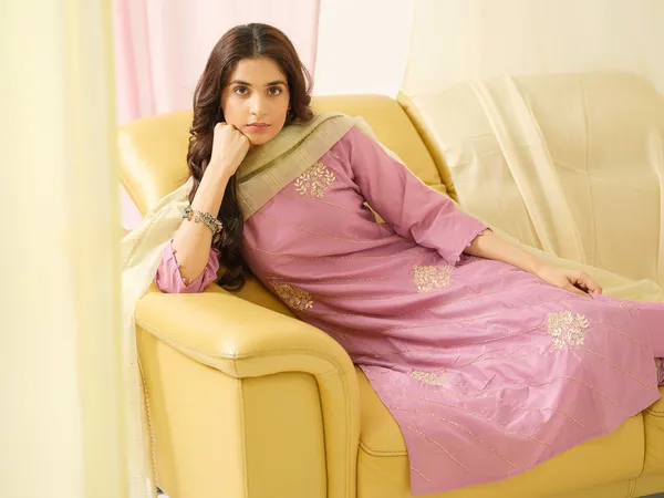 Light_Pink_Embroidered_Woven_Design_Straight_Kurta_and_Trousers_With_Dupatta