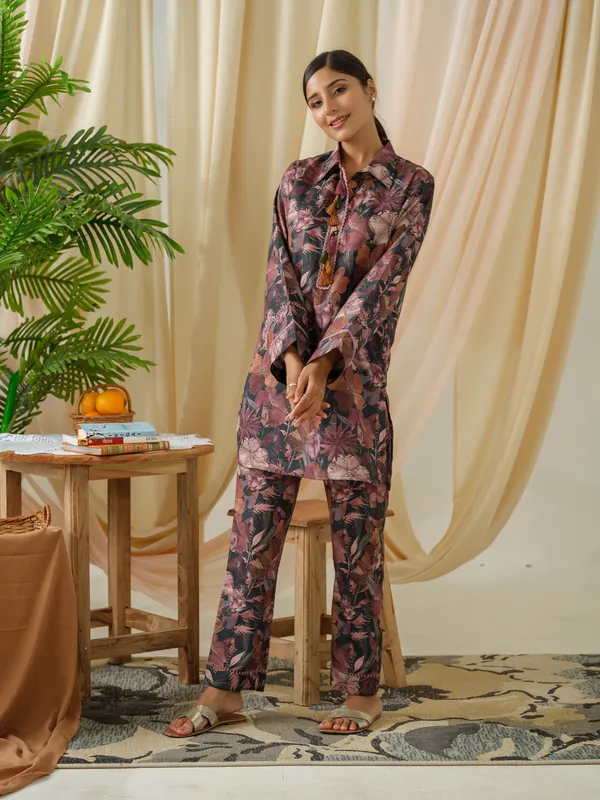 Women__Multi_Floral_Printed_Tunic_and_Trousers