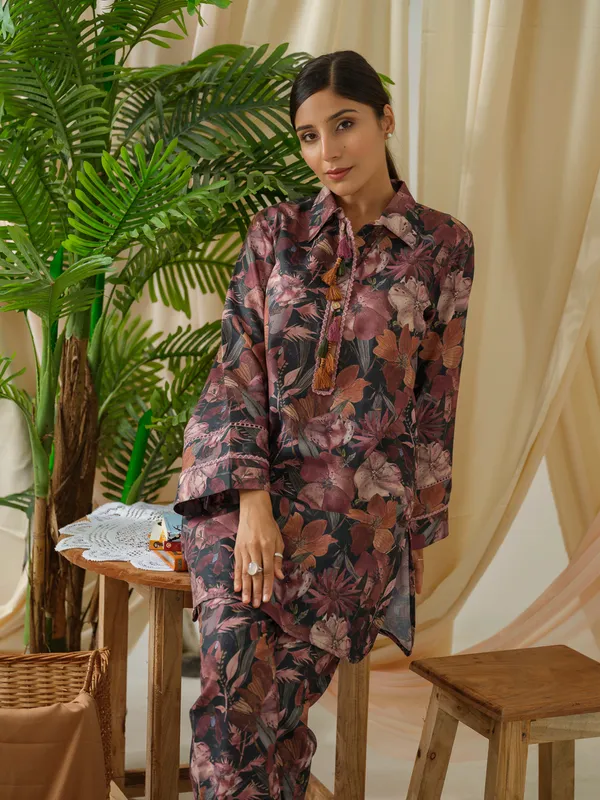 Women__Multi_Floral_Printed_Tunic_and_Trousers