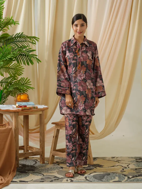 Women__Multi_Floral_Printed_Tunic_and_Trousers
