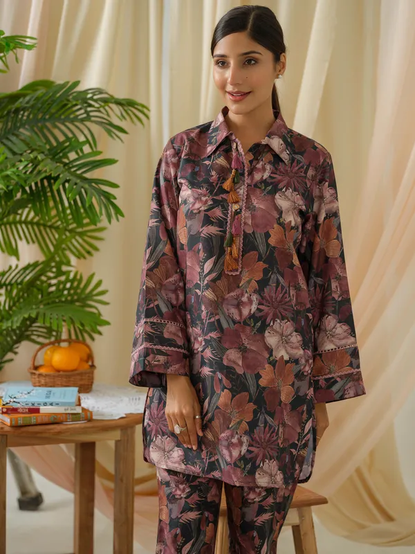 Women__Multi_Floral_Printed_Tunic_and_Trousers
