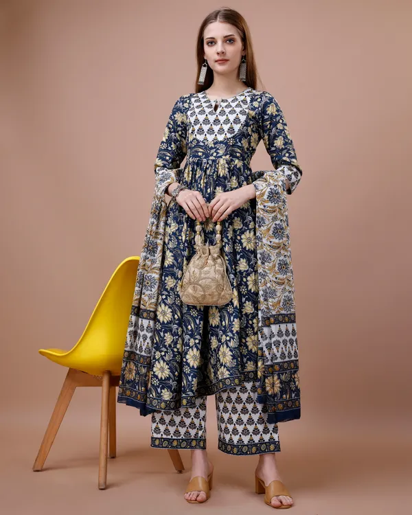 Black_Floral_Printed_Anarkali_Kurta_Kurta_and_Palazzos_With_Dupatta