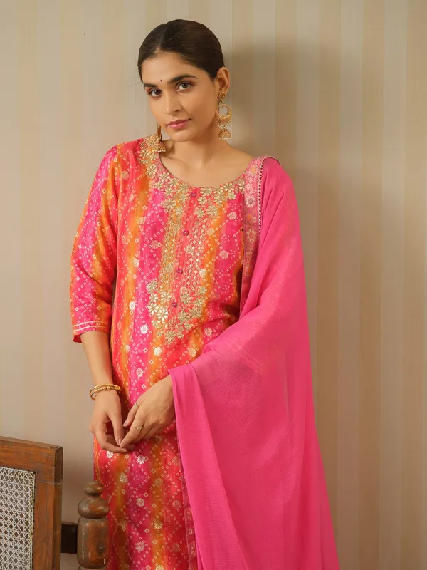 Pink_Embroidered_Woven_Design_Straight_Kurta_and_Trousers_With_Dupatta
