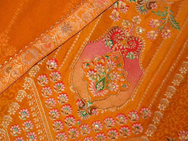 Mustard_Embroidered_Woven_Design_Straight_Kurta_and_Trousers_With_Dupatta