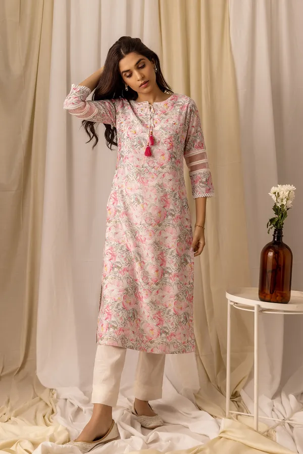 Women_Pink_A-Line_Sequinned_Kurta_and_Trousers_With_Dupatta