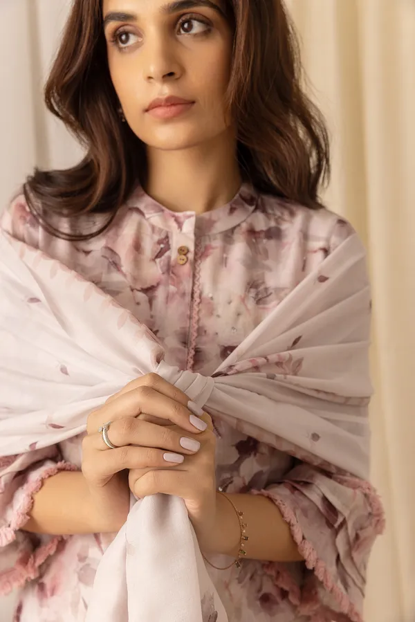 Off_White_Floral_Printed_A-Line_Kurta_and_Trousers_With_Dupatta