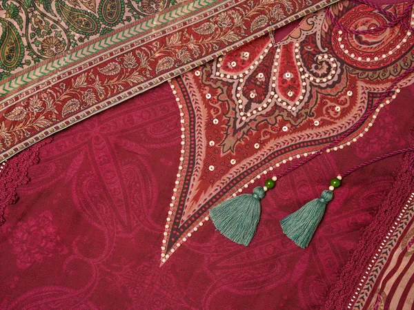 Red_Printed_Ethnic_Motifs_Straight_Kurta_and_Trousers_With_Dupatta