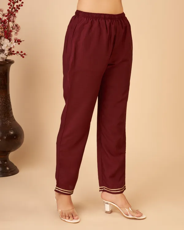 Women_Maroon_Ethnic_Motifs_Yoke_Design_Regular_Kurta_with_Trousers_&_With_Dupatta