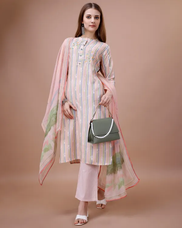 Peach_White_Floral_Embroidered_Straight_Kurta_Kurta_and_Trousers_With_Dupatta