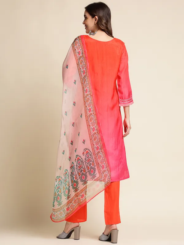Red_Yoke_Design_Straight_Kurta_and_Trousers_With_Dupatta