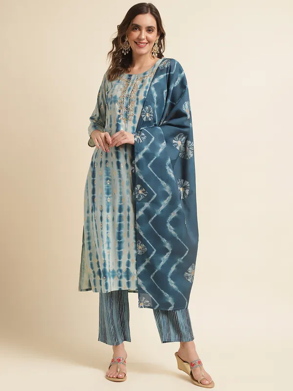 Blue_Geometric_Embroidered_Straight_Kurta_and_Trousers_With_Dupatta