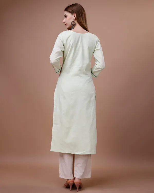 CreamFloral_Embroidered_A-Line_Kurta_Kurta_and_Trousers