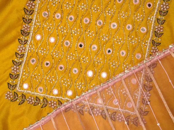 Yellow_Yoke_Design_Woven_Design_Straight_Kurta_and_Trousers_With_Dupatta