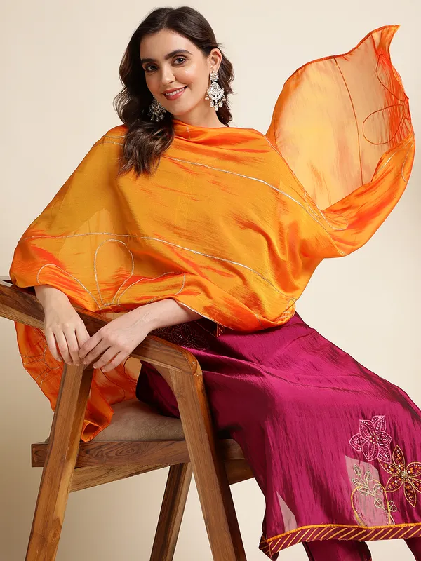 Purple_Woven_Design_Embroidered_Straight_Kurta_and_Trousers_With_Dupatta