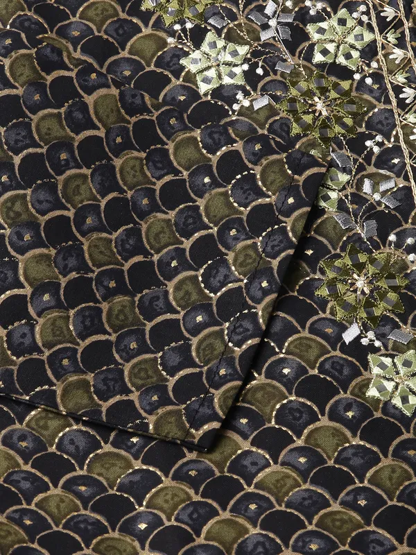 Black_Yoke_Design_A-Line_Kurta_and_Trousers_With_Dupatta