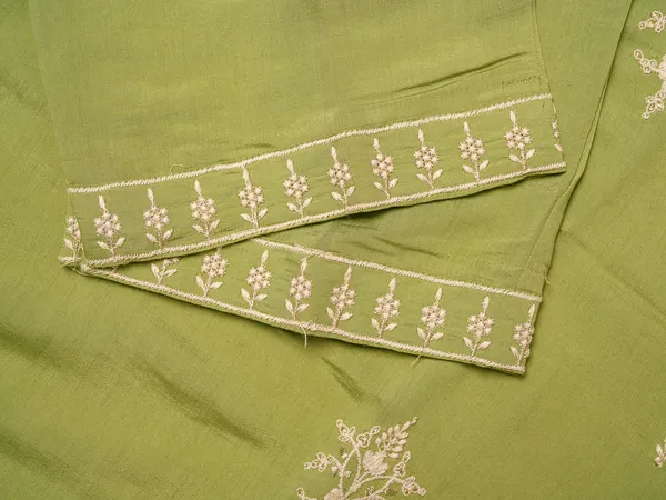 Olive_Embroidered_Woven_Design_Straight_Kurta_and_Trousers_With_Dupatta