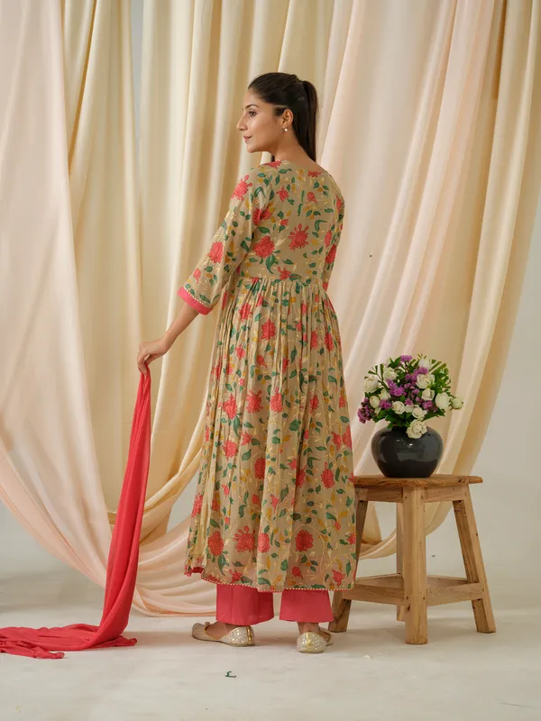 women_Grey_Printed_Kurta_set